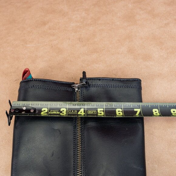 Sofft Woman Black Leather Comfortable Western Riding Zip Knee Boots size 6 - Picture 7 of 10